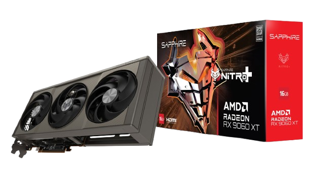 SAPPHIRE NITRO+ RX 9060 XT 16GB OC Graphics Card Image