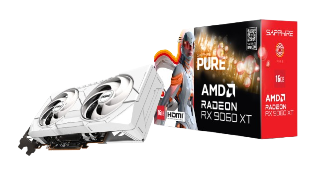 SAPPHIRE PURE RX 9060 XT 16GB OC Graphics Card Image