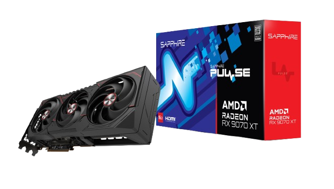 SAPPHIRE PULSE RX 9070 XT 16GB Graphics Card Image