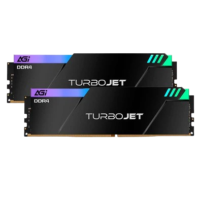 AGI TURBOJET UD848 [16GBX2] 3600MHz DDR4 BLACK RAM Image