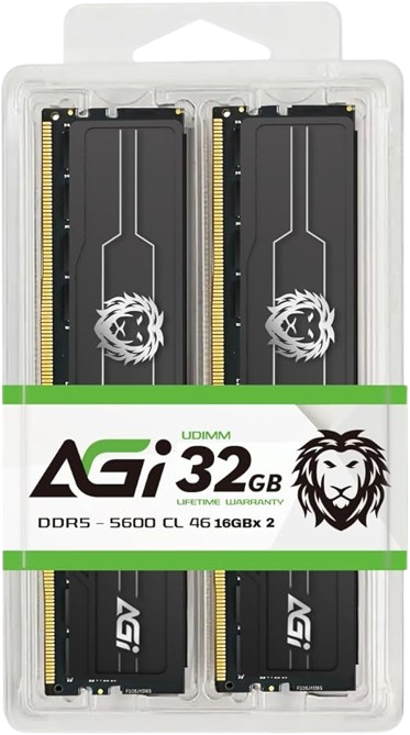 AGI (16GBX2) 32GB 5600MHz CL46 BLACK RAM Image