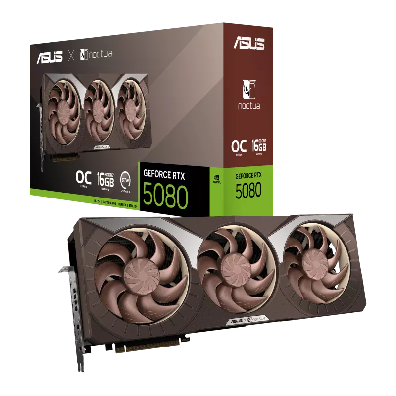ASUS RTX 5080 16GB NOCTUA OC EDITION GRAPHICS CARD Image
