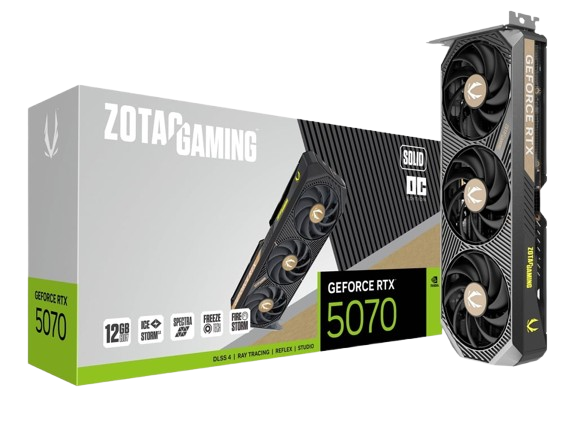 ZOTAC RTX 5070 SOLID OC GRAPHICS CARD Image