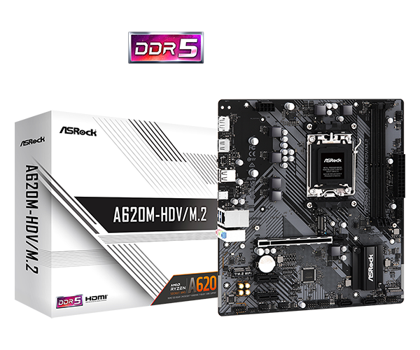 ASROCK A620M-HDV/M.2+ D5 MOTHERBOARD Image