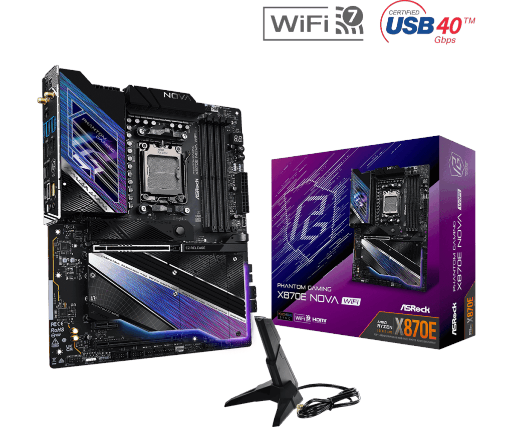 ASROCK X870E NOVA WIFI DDR5 MOTHERBOARD Image
