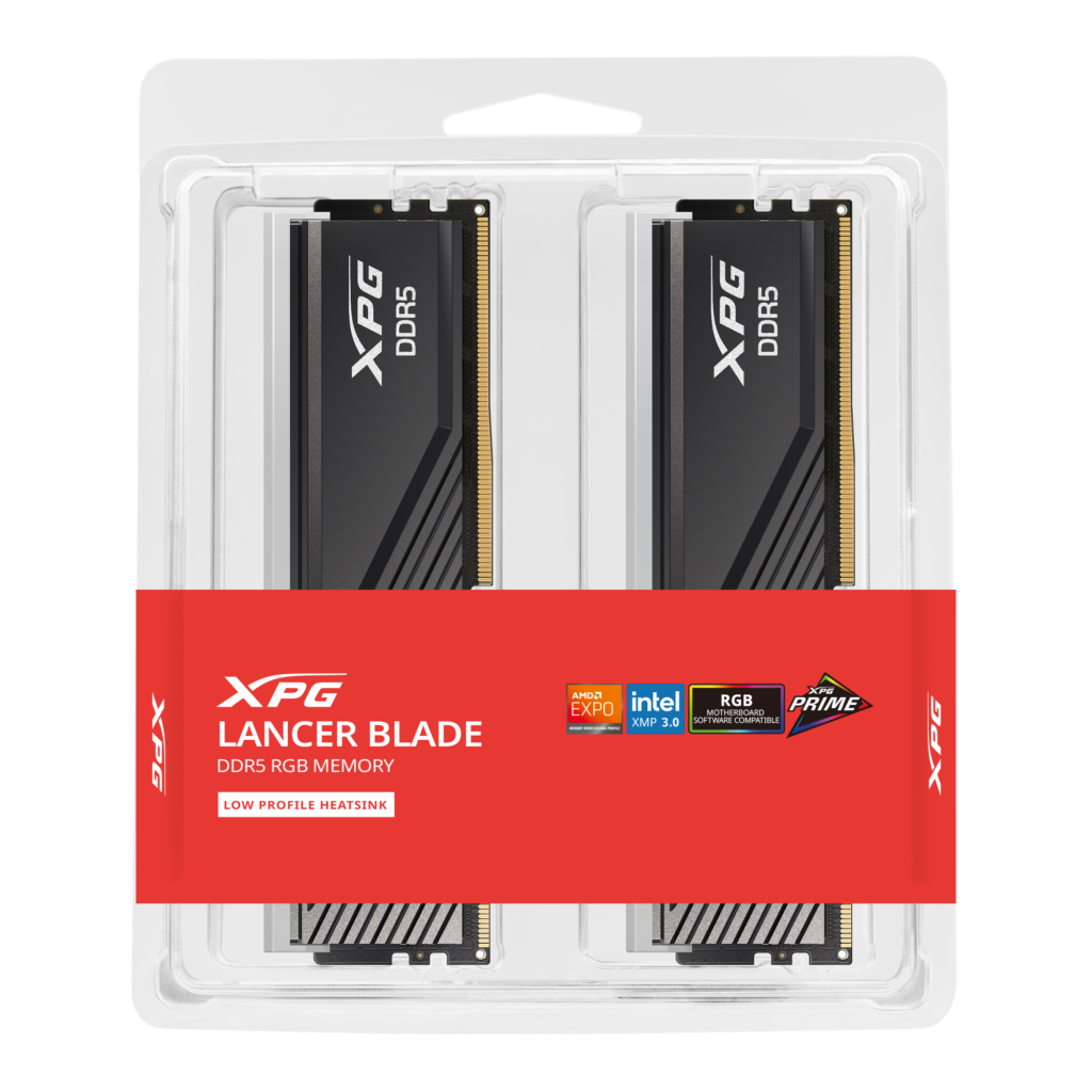 XPG 32GB (16GBX2) 6000MHz CL48 BLACK DDR5 RAM Image
