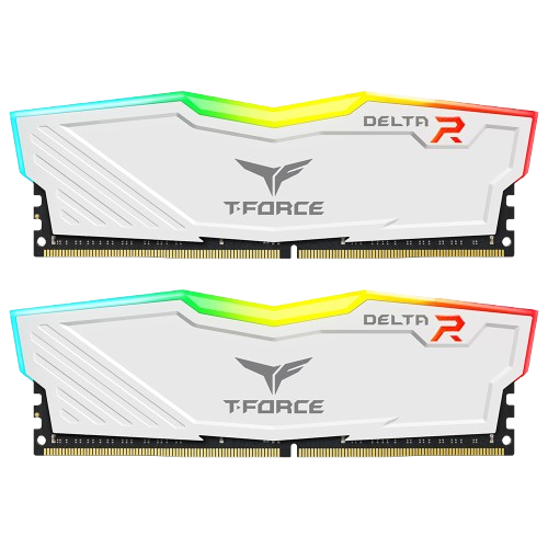 T-FORCE 16GB (8GBX2) 3600MHz CL18 DDR4 WHITE RAM Image