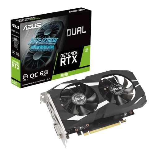 ASUS DUAL RTX 3050 6GB OC GRAPHICS CARD Image