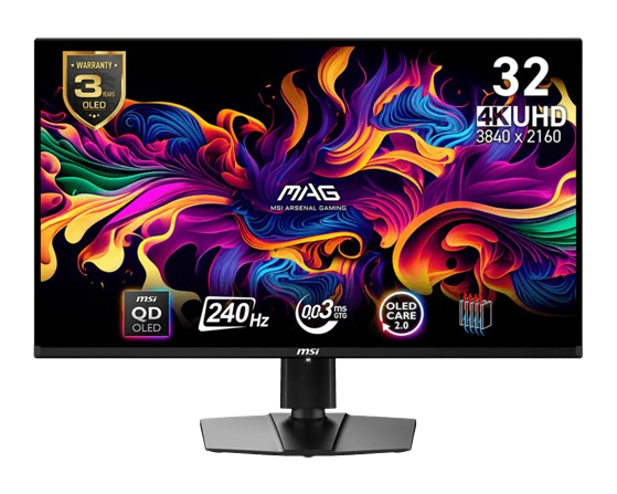 MSI MAG 321UPX QD-OLED GAMING MONITOR Image