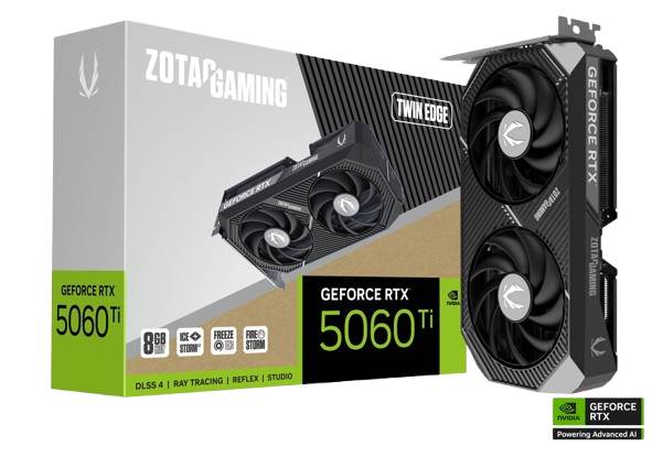 ZOTAC RTX 5060 TI 8GB TWIN EDGE GRAPHICS CARD Image